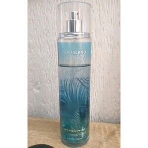 Bath & Body Works SEA ISLAND COTTON Fine Fragrance Body Mist 8 oz Spray 80% Full